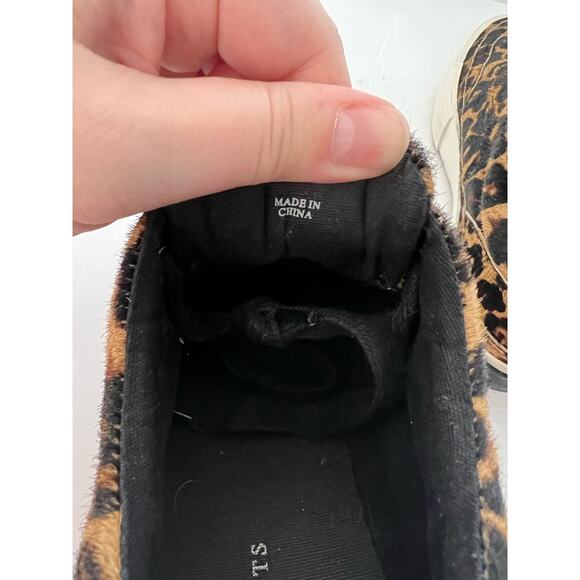 AllSaints Women's Mercia Leopard Trainers Sneaker Lace Up Brown/Black Size 37 - Picture 10 of 14